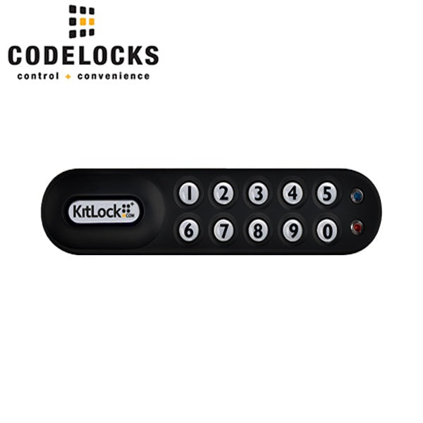 CodeLocks - KL1006KIT-PS - Classic+ Electronic Kit Lock - Interchangeable Spindle 1/4" - 1" Door Thickness - Locker Lock - Optional Handing - Optional Finish