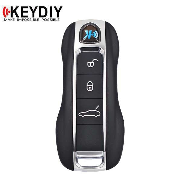 KEYDIY - Porsche Style - 3-Button Smart Key Blank - Black (KD-ZB19)