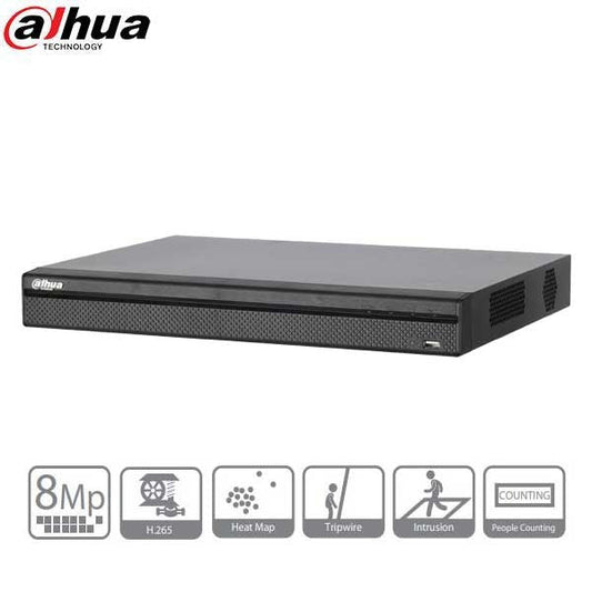 Dahua / 4 Channels / 4K / PoE NVR / 8MP / 2 SATA / 6TB HDD / N42B1P6