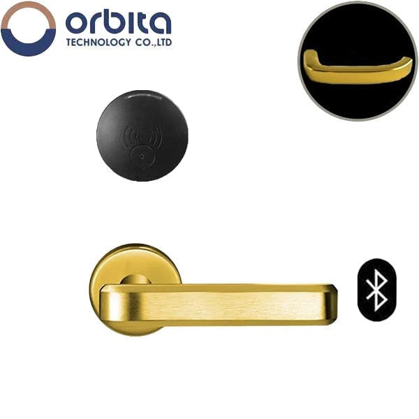 Orbita - S3079SBT - Mortise Hotel Lock - SPLIT Design - Bluetooth & RFID - Optional Lever Style - 6 VDC - Optional Finish - Grade 2