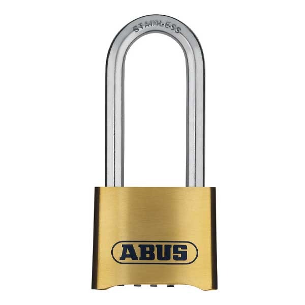 Abus - 180IB/50 C - Solid Brass - Marine / Outdoor - 4-Dial Resettable Padlock - Optional Shackle Length