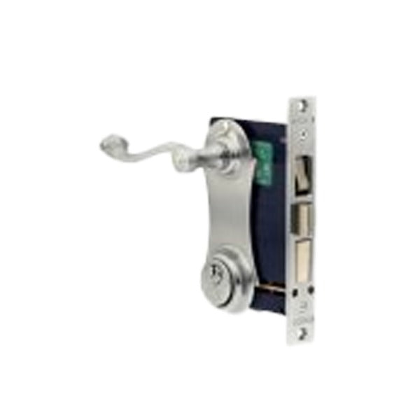 Marks USA - 9215AC - Ornamental Iron Mortise Lockset - Double Cylinder - 2-1/2" Backset - Entrance - Satin Chrome - 26D