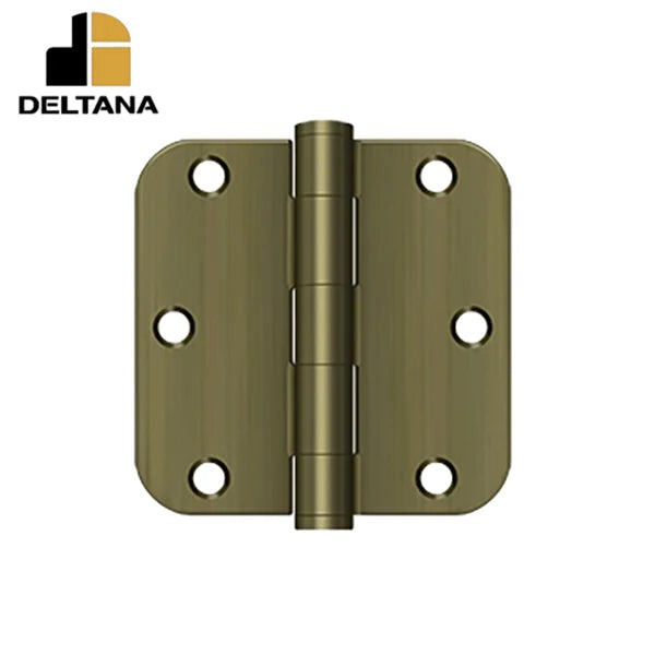 Deltana - 3-1/2" x 3-1/2" x 5/8" Radius Hinge - Heavy Duty - Optional Finish