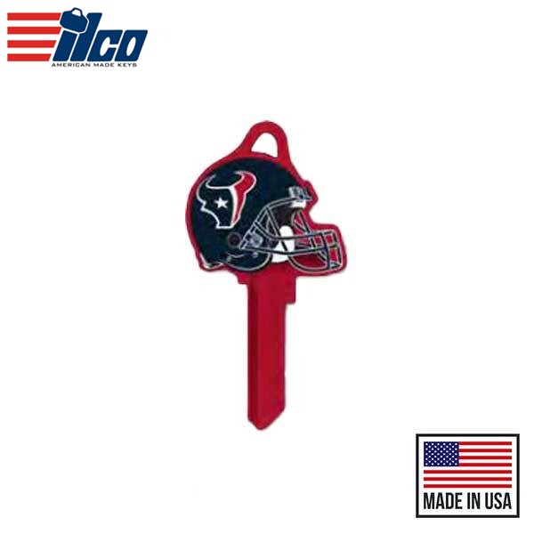 Ilco - NFL TeamKeys - Helmet Edition - Key Blank - Houston Texans - SC1 (5 Pack)
