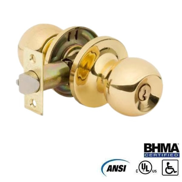 HQ LOCK - 4374 - Knob Lock- Storeroom - SC4 - US3 - Gold