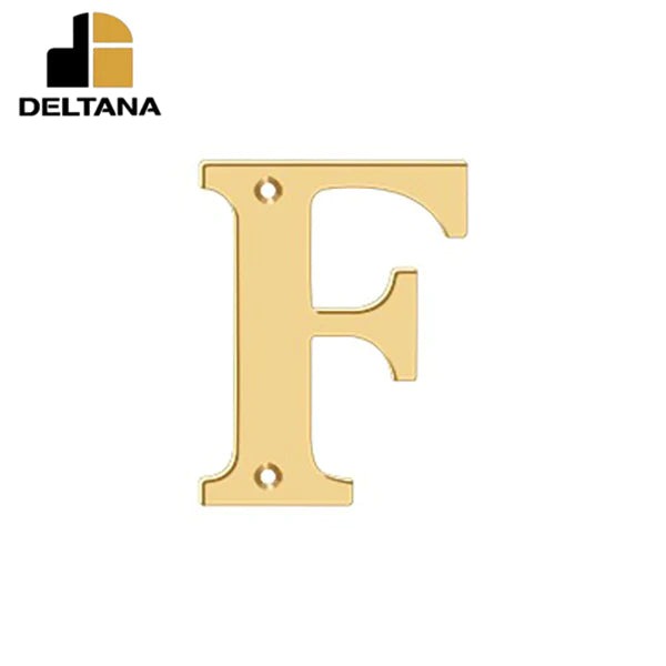 Deltana - 4" Residential Letter F - Optional Finish