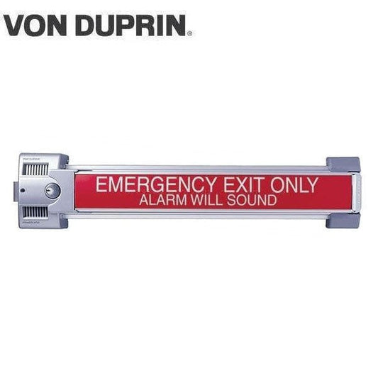 Von Duprin - 2670 - GUARD-X - Exit Device - Heavy Duty - Alarm - Exit Only - No Trim - 3-4 Foot - 9V - Satin Aluminum - Grade 1