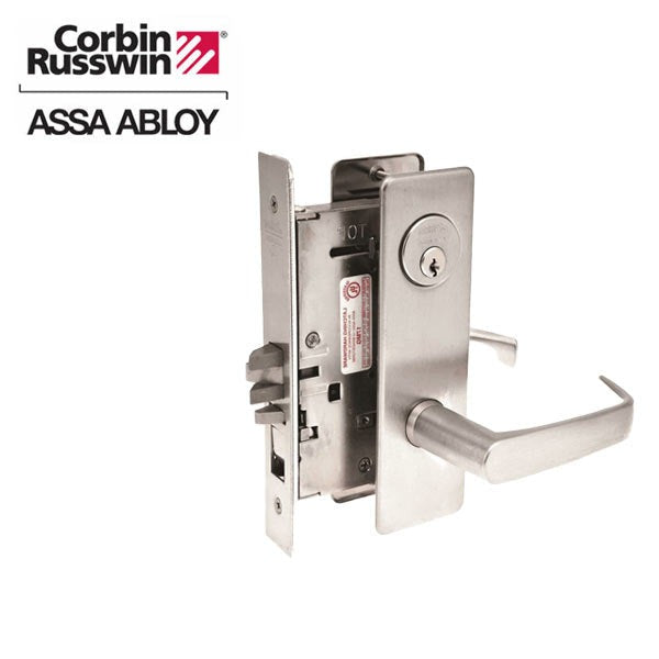 Corbin Russwin - ML2051 - Mechanical Mortise Lock - Entry / Office - CSM Trim - GA Keyway - Optional Handing - Satin Stainless Steel - Grade 1