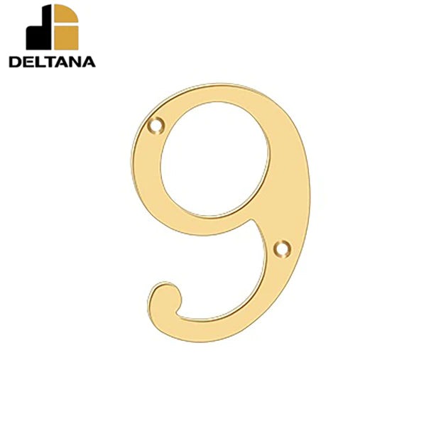 Deltana - 6" Numbers - Solid Brass - Optional Finish