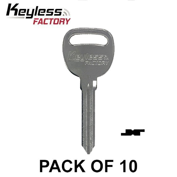 B96 - P1110 - Saturn - Metal Key Blank (10 PACK) (AFTERMARKET)
