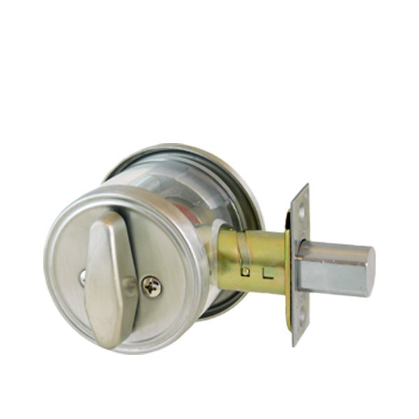 Arrow - DBX - Commercial Deadbolt - Single Cylinder - Adjustable Backset - SFIC Less Core - Satin Chrome - Grade 2