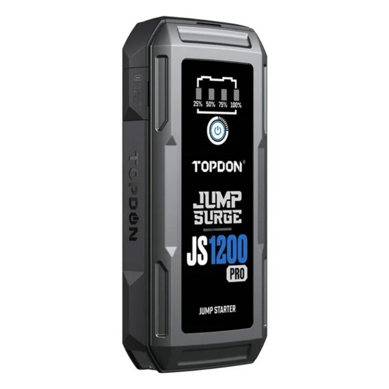 TOPDON - JS1200 - 1800 Peak Amp Battery Jumpstarter - Power Bank and Flashlight