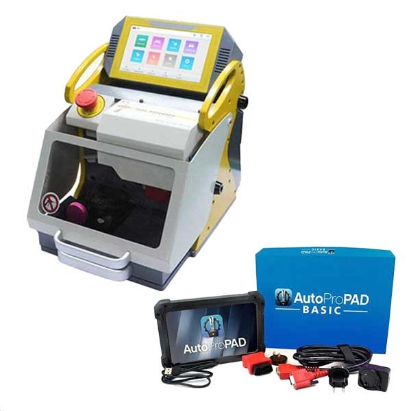 SEC-E9 Automatic Key Cutting Machine (Generation IV Android Tablet Version) + AutoProPAD BASIC Key Programmer Bundle