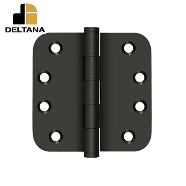 Deltana - 4" x 4" x 5/8" Radius Hinge - 0.129 Thickness - Optional Finish