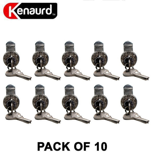 10 x Exterior Weatherproof Mailbox Locks - Multi-Cam - HL1 Keyway - Keyed Different - US14 Bright Nickel (Bundle of 10)