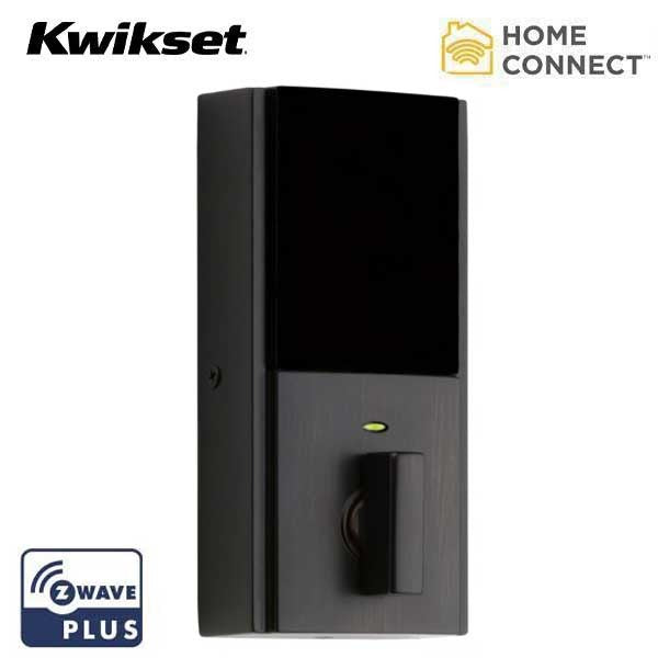 Kwikset - 914CNT - Signature Series Contemporary Electronic Deadbolt - 11P - Venetian Bronze - SmartKey Technology - Grade 2