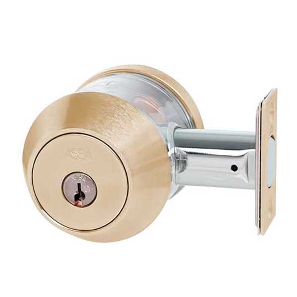 ASSA - 7000 Series - Maximum+ - Single Cylinder Deadbolt with Security Guard - KD - 612 - Satin Bronze - Grade 1