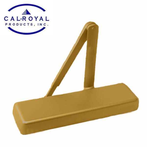 Cal-Royal - Hydraulic Door Closer - Back Check Function - PA Bracket/Regular/Top Jamb - Non-Sized - Plastic Cover - Optional Finish - Fired Rated - Grade 1