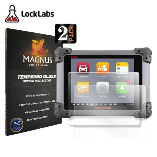 Lock Labs/Magnus - Autel MaxiSys Elite - Tempered Glass Screen Protectors - (2 Pack)