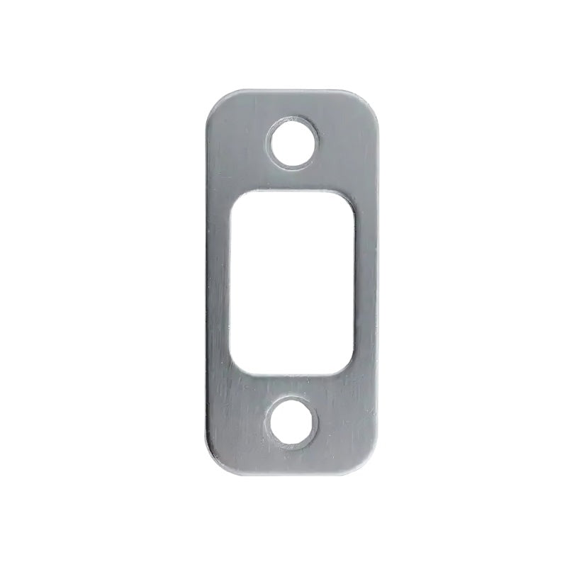 Cal-Royal - Deadbolt Strike Plate - Round Corner - US26D - Satin Chromium Plated