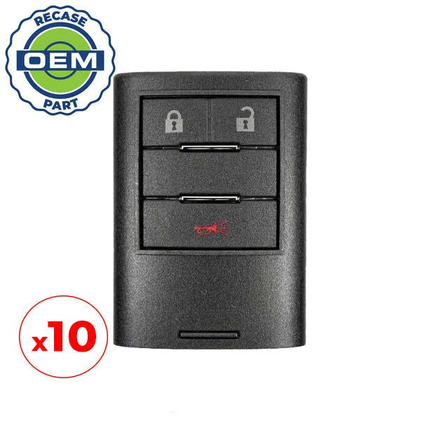 10 x 2010-2016 Cadillac / 3-Button Smart Key / PN: 20984232 / NBG009768T (OEM Recase)