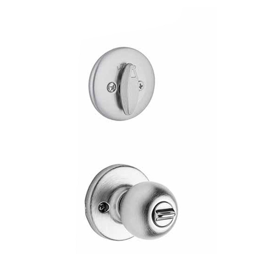 Kwikset - 690T - Tylo Combo Set - Single Deadbolt & Knob - Round Rose - Optional Finish - SmartKey Technology - Grade 3