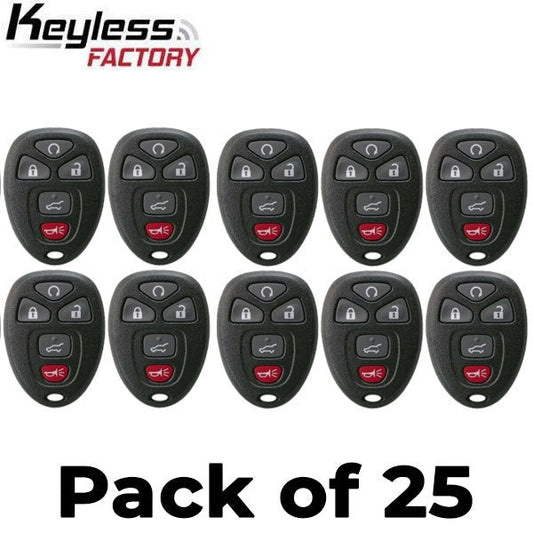 25 x 2007-2017 GM / 5-Button Keyless Entry Remote / PN: 20869057 / OUC60270 OUC60221 (AFTERMARKET) (Bundle of 25)