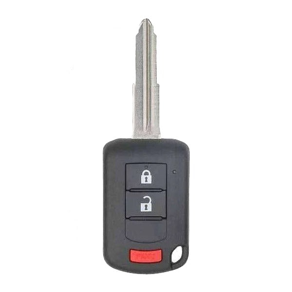 10 x 2010-2019 Mitsubishi Outlander Lancer / 3-Button Remote Head Key W/ Shoulder / PN: 6370B944 / OUCJ166N (OEM Recase)