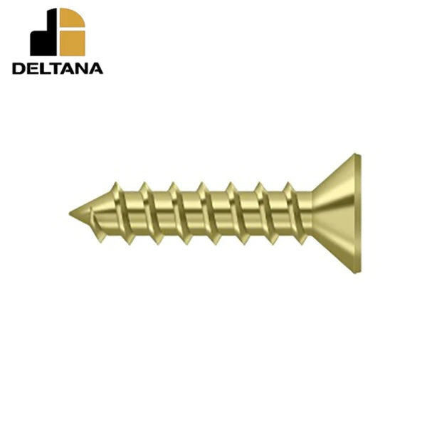 Deltana - Wood Screw - Steel - #12 x 1" - Optional Finish
