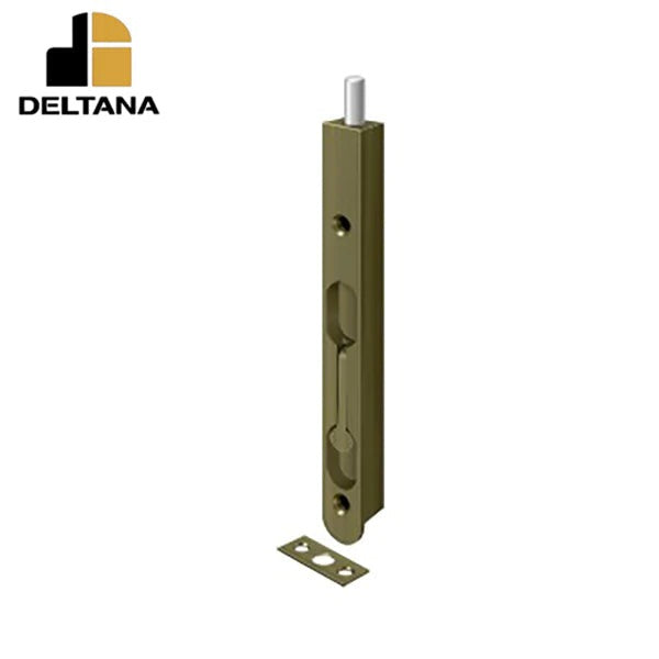 Deltana - 7" Flush Bolt - Zinc - Optional Finish