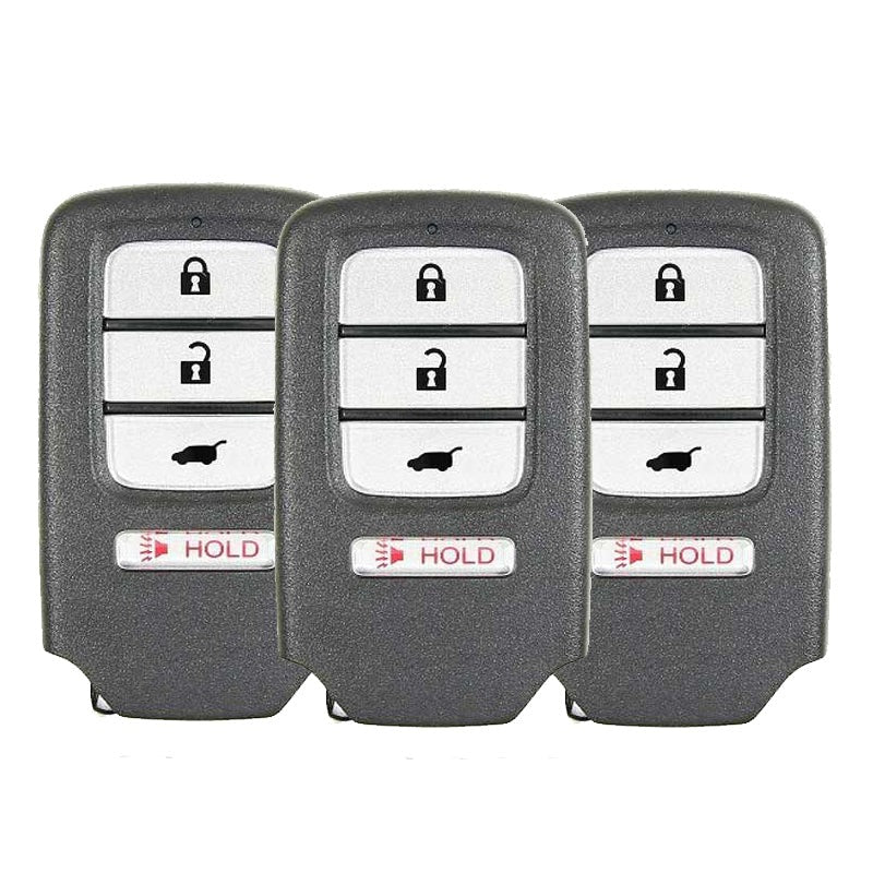 3 x 2016-2022 Honda HR-V Fit / 4-Button Smart Key / PN: 72147-T7S-A01 / KR5V1X (AFTERMARKET) (Pack of 3)