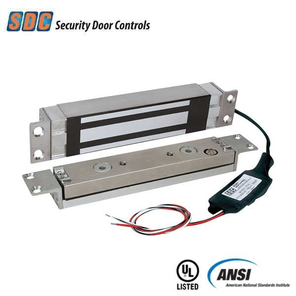 SDC - 1562 - Mortise Shear Magnetic Lock - Concealed - External Electronics - 2000lbs. - 12/24VDC - Grade 1