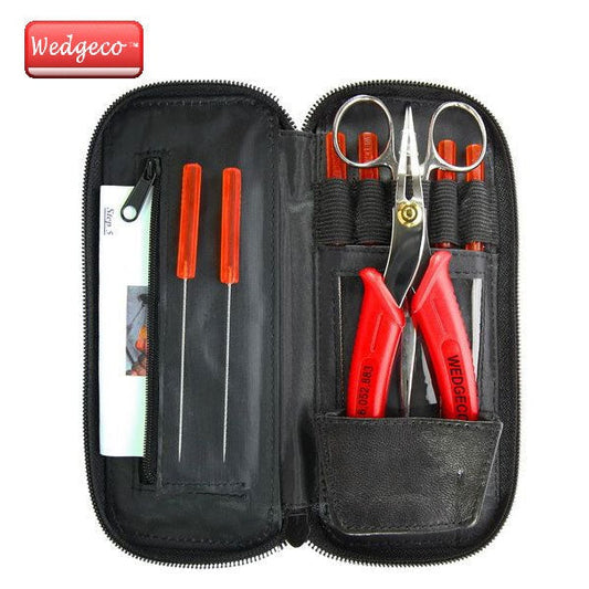Wedgeco - Broken Key Extractor with Genuine Leather Case - Basic Kit (#5000)
