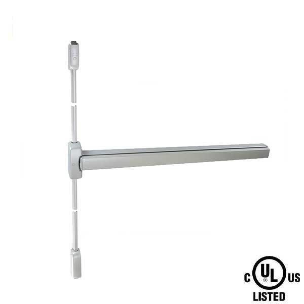 GAAB - G305 - Vertical Rod Exit Device - 2 Point Latch - Modular and Reversible - Up to 48" Doors - Satin Chrome