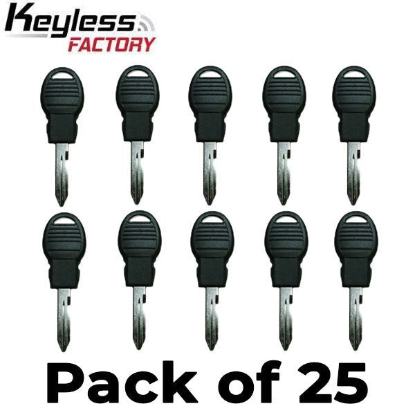 25 x Y170 Chrysler / Dodge / Jeep Transponder Key (AFTERMARKET) (Bundle of 25)