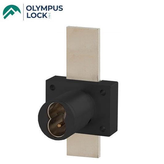 Olympus - 721DW - IC Core Deadbolt Cabinet Drawer Lock - BEST SFIC - 1-1/4" Cylinder Length - Long Bolt - Flat Black - Optional Key Retaining - Optional High Security - Grade 1