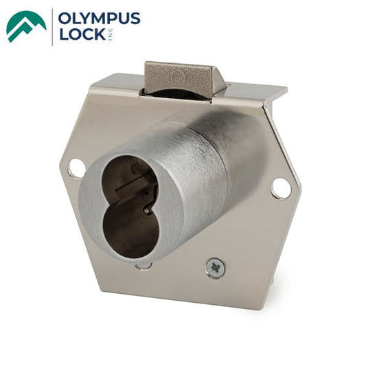 Olympus - CR1125RL - Corbin Russwin Deadbolt Drawer Locks - 1-1/8" Cylinder Length - Satin Chrome - Vertical Handing
