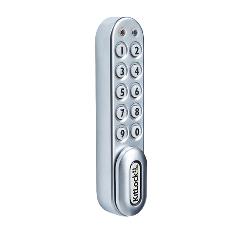 CodeLocks - KL1000-PS - Classic+ Electronic Kit Lock - No Pre-Assembly - Locker Lock - Optional Handing - Silver
