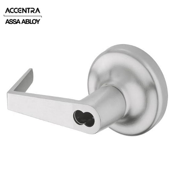 Accentra (Formerly Yale) - AU446F - Exit Device Lever Trim - Classroom - Augusta Lever - SFIC - Less Core - Satin Chrome - Grade 1