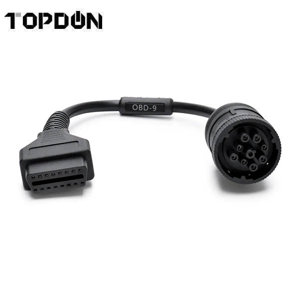 TOPDON - HD 9 Pin Heavy Duty Cable Add On for Phoenix Max/Smart Diagnostic Scanner