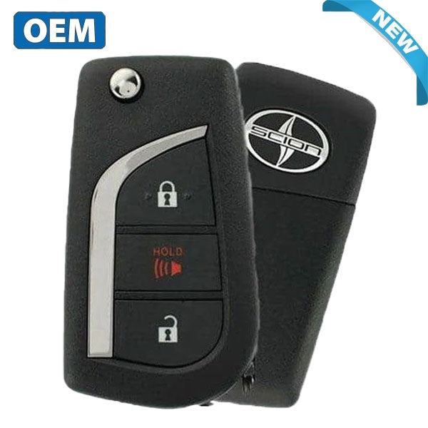 2016 Scion iM / 3-Button Remote Flip Key / PN: 89070-12B00 / HYQ12BF (OEM)