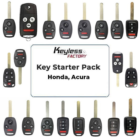 Remote Keys STARTER Pack / Honda Acura / Flip Keys, Remote Head Keys (AFTERMARKET)