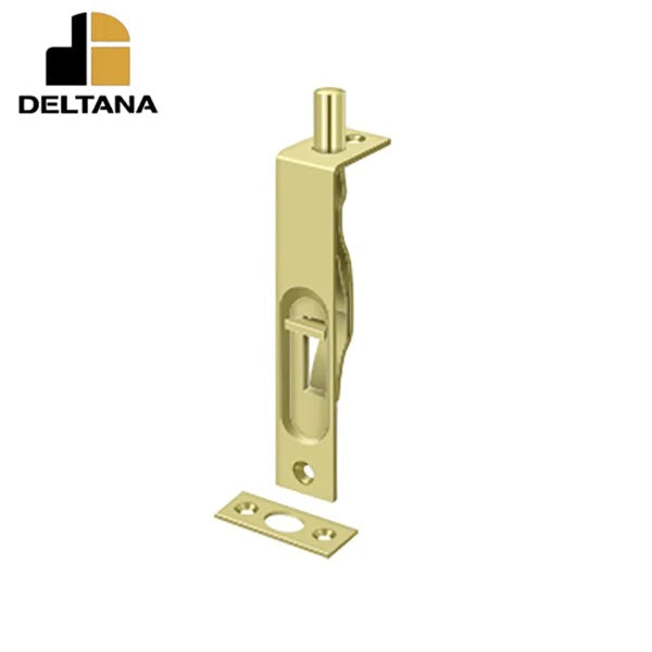 Deltana - 4" Flush Bolt - Heavy Duty - Optional Finish