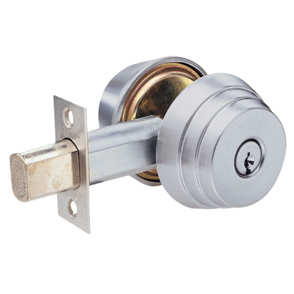 Arrow - E62 - E Series Deadbolt - 2 3/4" Backset - Deadbolt Double Cylinder - Satin Chrome - 626 /US26D Finish - Grade 2