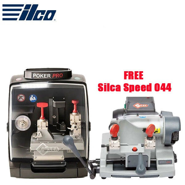 Ilco - Silca Poker Pro - Automatic Flat / Edge Key Cutter And Duplicator + FREE Silca Speed 044 - Semi-Automatic Key Machine