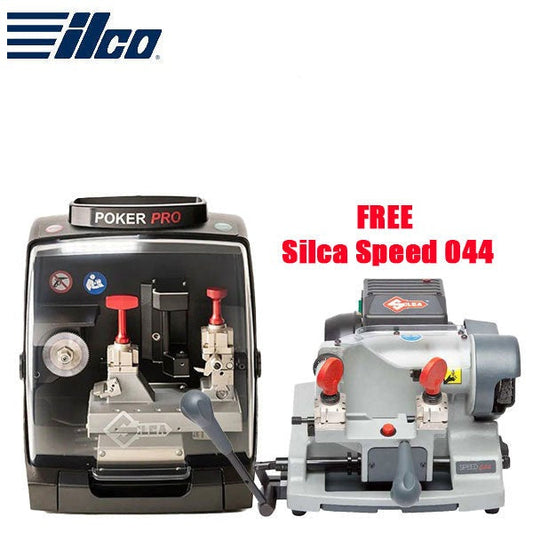 Ilco - Silca Poker Pro - Automatic Flat / Edge Key Cutter And Duplicator + FREE Silca Speed 044 - Semi-Automatic Key Machine