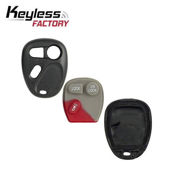 1998-2002 GM Keyless Entry Remote SHELL for KOBUT1BT - Black (AFTERMARKET)