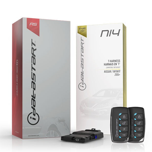 Firstech - iDatastart - Chevrolet / Infiniti / Nissan / Suzuki - HC1151A / HC2352AC - 5 Button Remote - Optional 1-Way / 2-Way - Keyless Remote Start System Kit - Up to 3000ft - NI4 T-Harness