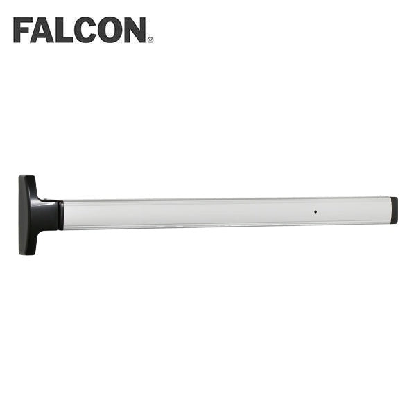 Falcon - 1690 - Concealed Vertical Rod Exit Device - Narrow Stile Pushpad 36" Device Exit Only - Motorized Electric Latch Retraction - Field Reversible - US28 - Satin Aluminum Clear Anodized