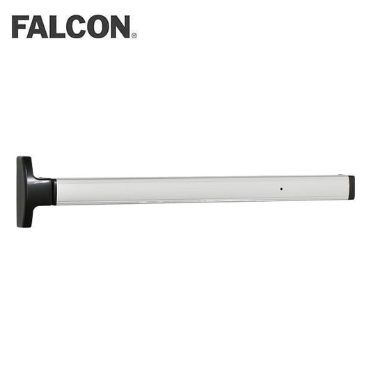 Falcon - 1690 - Concealed Vertical Rod Exit Device - Narrow Stile Pushpad 36" Device Exit Only - Motorized Electric Latch Retraction - Field Reversible - US28 - Satin Aluminum Clear Anodized